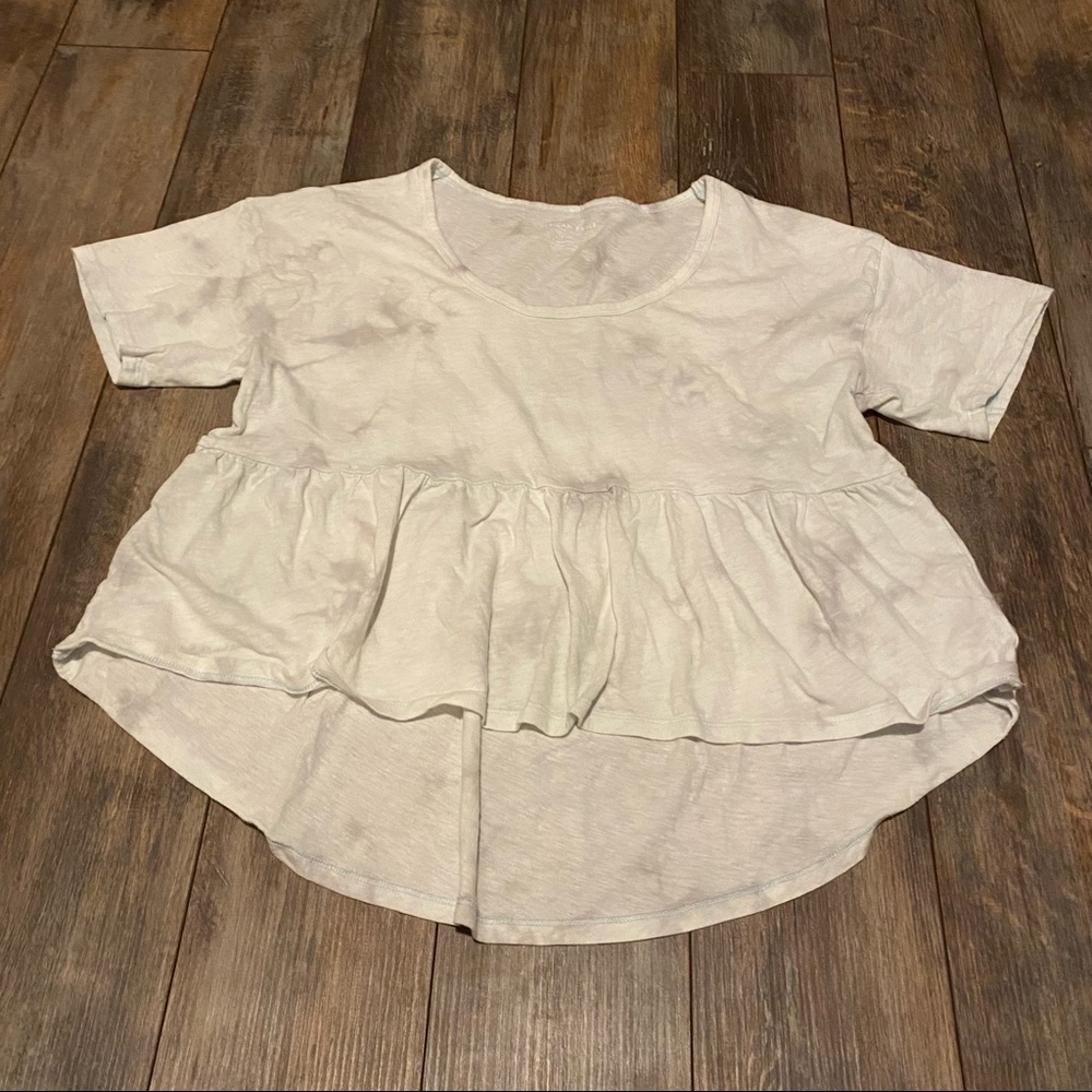 American Eagle Tie-Dye Scoop Neck Top